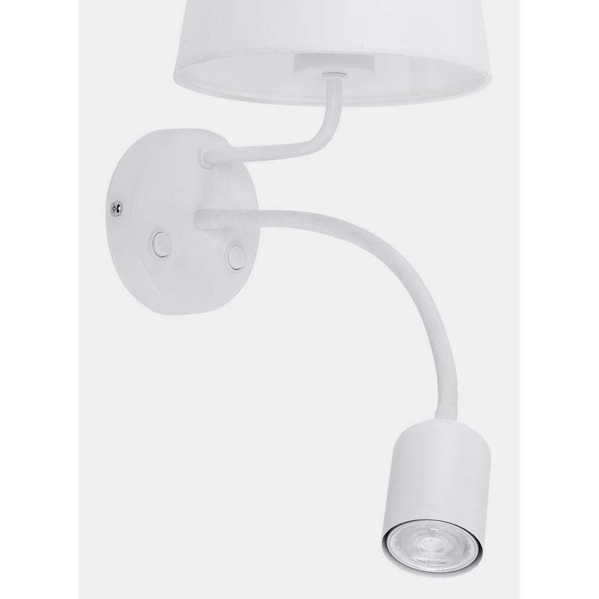 Applique MAJA 1xE27/15W/230V + 1xGU10/10W/230V bianco