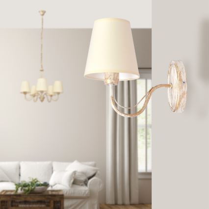 Applique MALBO 1xE27/15W/230V beige
