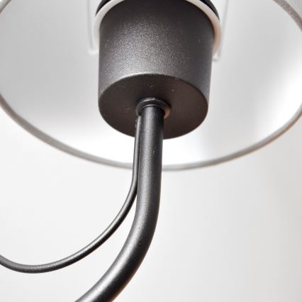 Applique MALBO 1xE27/15W/230V grigio/nero