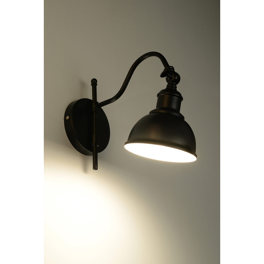Sollux SL.0310 - Applique MARE 1xE27/60W/230V nero