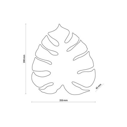 Applique MONSTERA 3xG9/8W/230V dorata