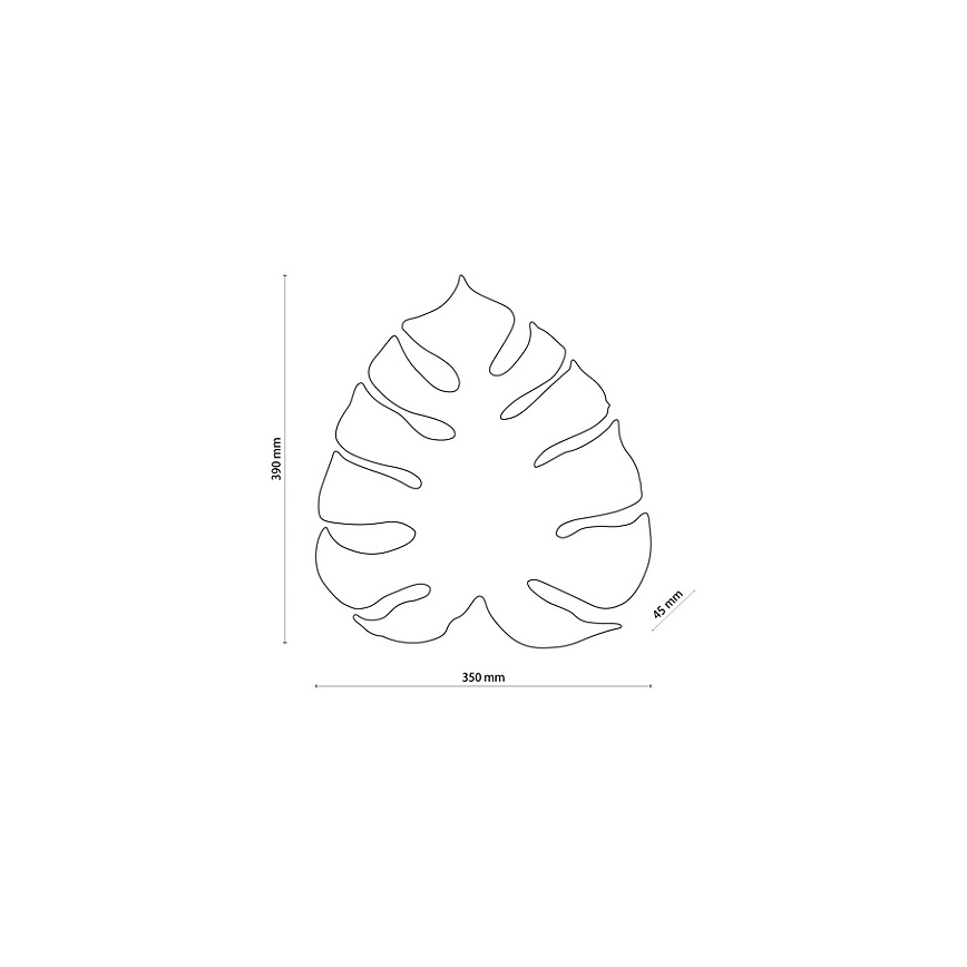 Applique MONSTERA 3xG9/8W/230V dorata