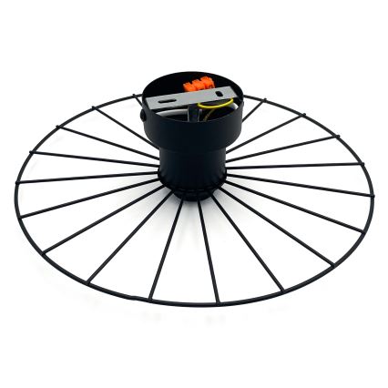 Applique MONTANA 1xE27/15W/230V diametro 30 cm nero