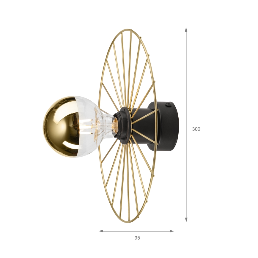Applique MONTANA 1xE27/15W/230V diametro 30 cm oro