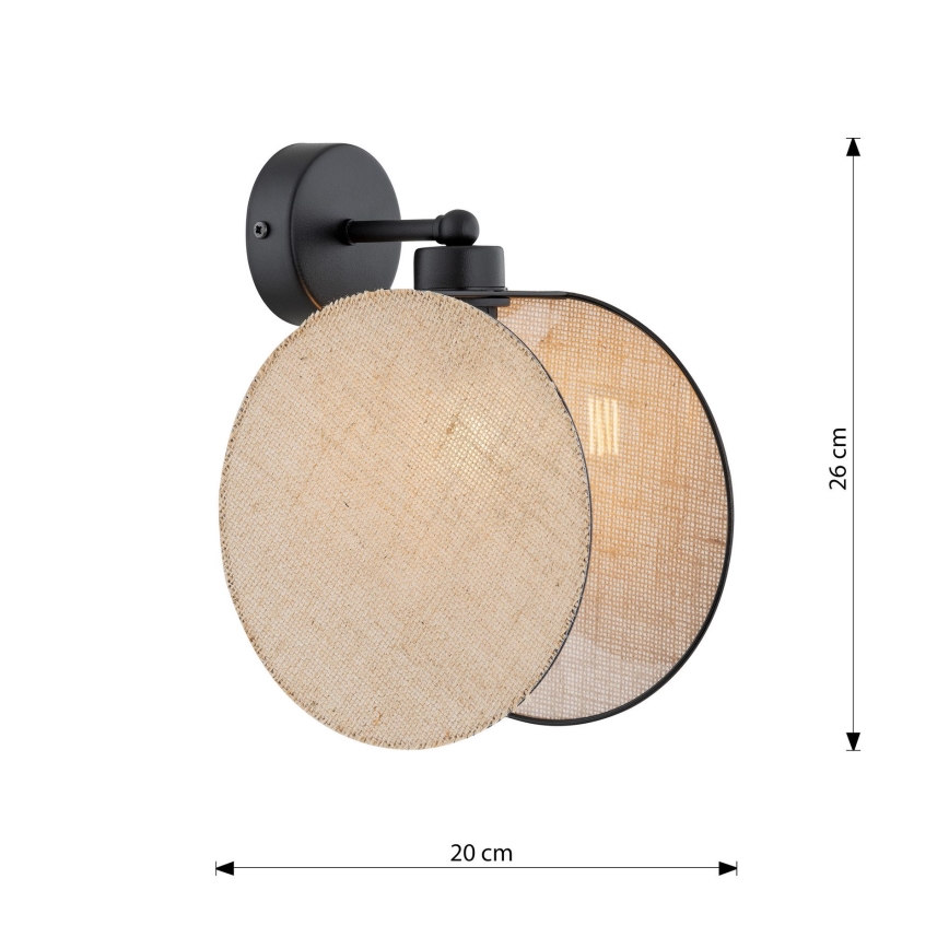 Applique MOTIF 1xE14/10W/230V beige