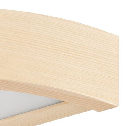 Applique NATURAL 1xE27/60W/230V pino/beige