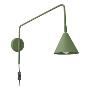 Applique NOX 1xE14/10W/230V verde
