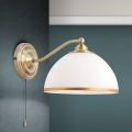 Applique OLD LAMP 1xE27/40W/230V bianco/ottone