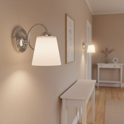 Applique PAFOS 1xE27/15W/230V, finitura cromo lucido