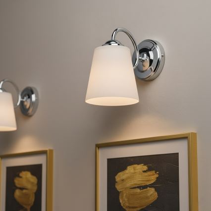 Applique PAFOS 1xE27/15W/230V, finitura cromo lucido