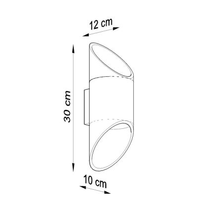 Applique PENNE 30 1xG9/40W/230V bianco