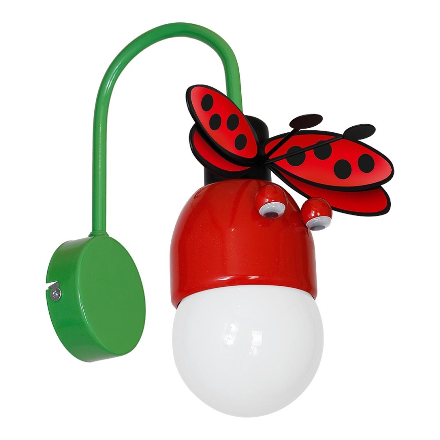 Bambini Per 60w Ladybug 1xe27 Applique 230v RL35Aj4