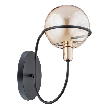 Applique PETRA 1xE14/10W/230V nero/oro