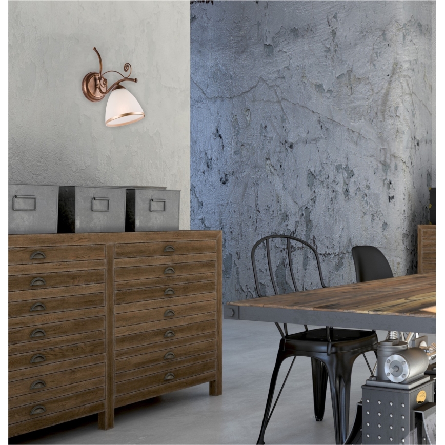 Applique RETRO II 1xE27/60W/230V patina di bronzo