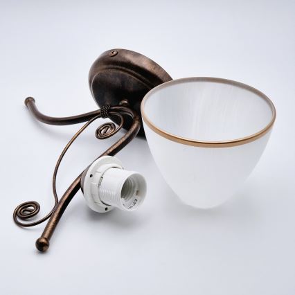 Applique RETRO II 1xE27/60W/230V patina di bronzo