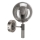 Applique ROLLO 1xE14/5W/230V cromo opaco/fumé