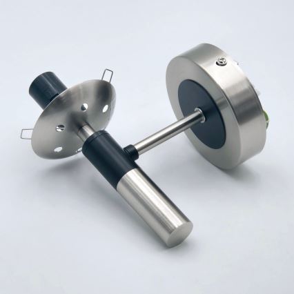 Applique ROLLO 1xE14/5W/230V cromo opaco/fumé