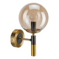 Applique ROLLO 1xE14/5W/230V oro/fumé beige