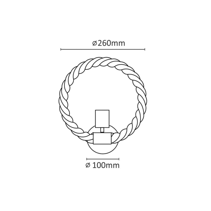 Applique ROPE ARTHUR 1xE27/12W/230V