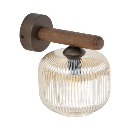 Applique SALVIA 1xE14/10W/230V marrone/marrone fumé