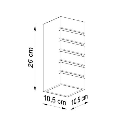 Applique SAMIR 1xE27/60W/230V bianco