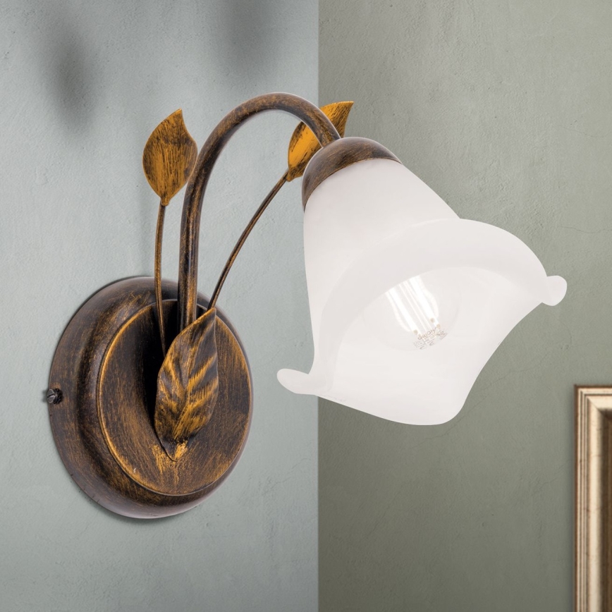 Applique SISI 1xE14/40W/230V bronzo/patina