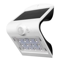 Applique solare a LED con sensore LED/1.5W/3,7V IP65 bianca