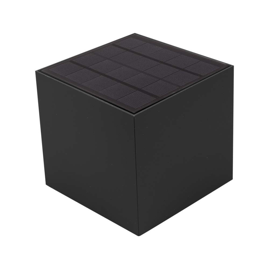 Lampada da parete solare a LED con sensore LED/9W/5V 3000/4000/5000K IP65 2600 mAh antracite