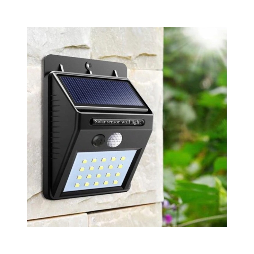 Applique solare da parete a LED con sensore LED/0,55W/3,7V 1200 mAh IP65