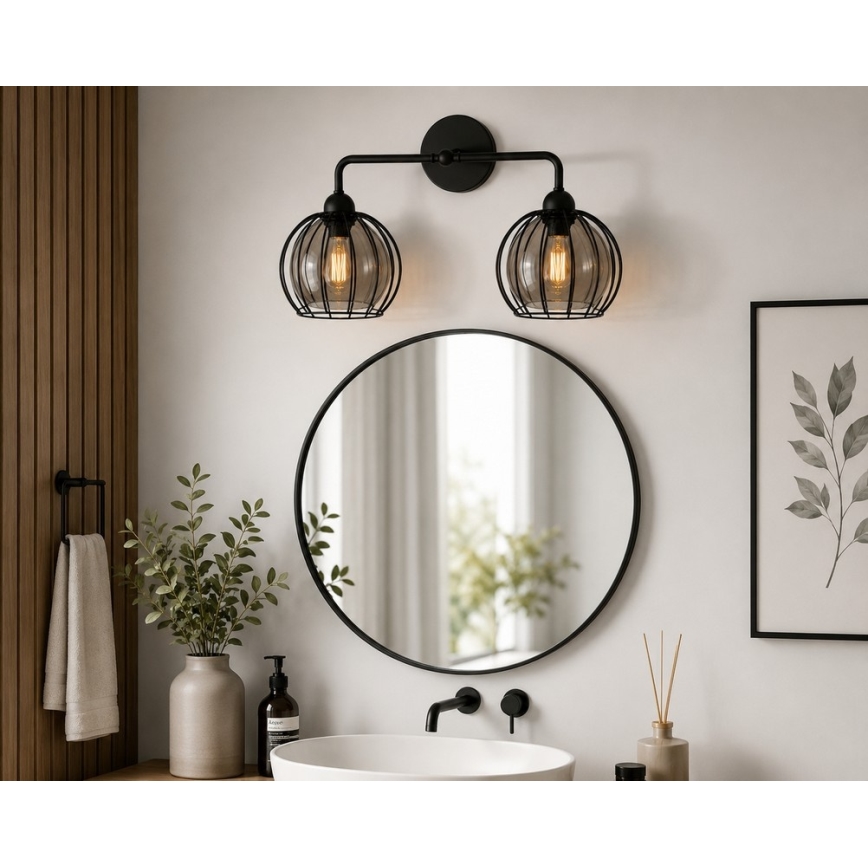 Applique SOLO BLACK 2xE27/60W/230V
