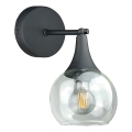 Applique STAR 1xE27/60W/230V nero/limpido
