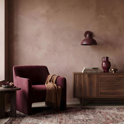 Applique SVEN 1xE27/15W/230V bordeaux
