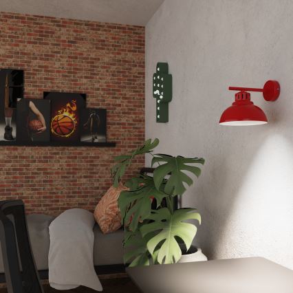 Applique SVEN 1xE27/15W/230V rosso
