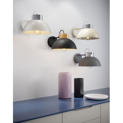 Applique TEDI 1xE27/60W/230V bianco/cromo lucido
