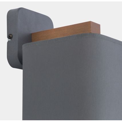 Applique TORA 1xE27/15W/230V grigio