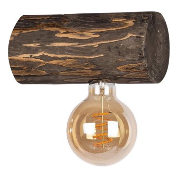 Applique TRABO 1xE27/25W/230V in pino