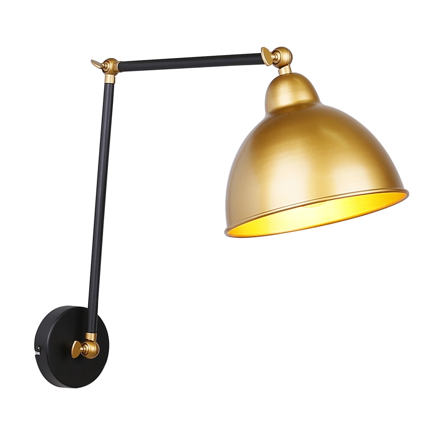 Applique TRUCK 1xE27/40W/230V oro/nero