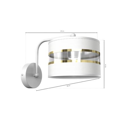 Applique  ULTIMO 1xE27/60W/230V bianca