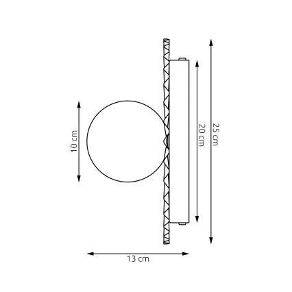 Applique UMBRA 1xG9/8W/230V rossa