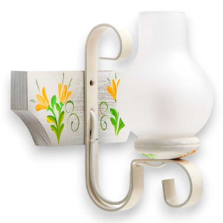 Applique VELA 1xE14/40W/230V faggio/color crema