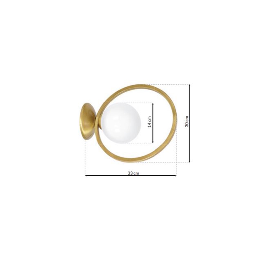 Applique VIENNA 1xE14/40W/230V oro