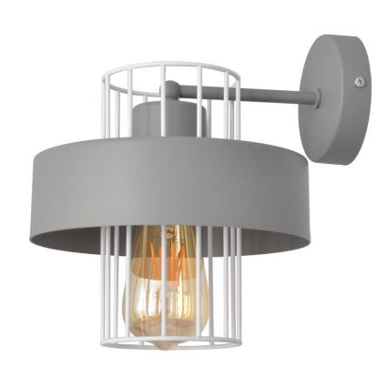 Applique VOLTA 1xE27/15W/230V grigio