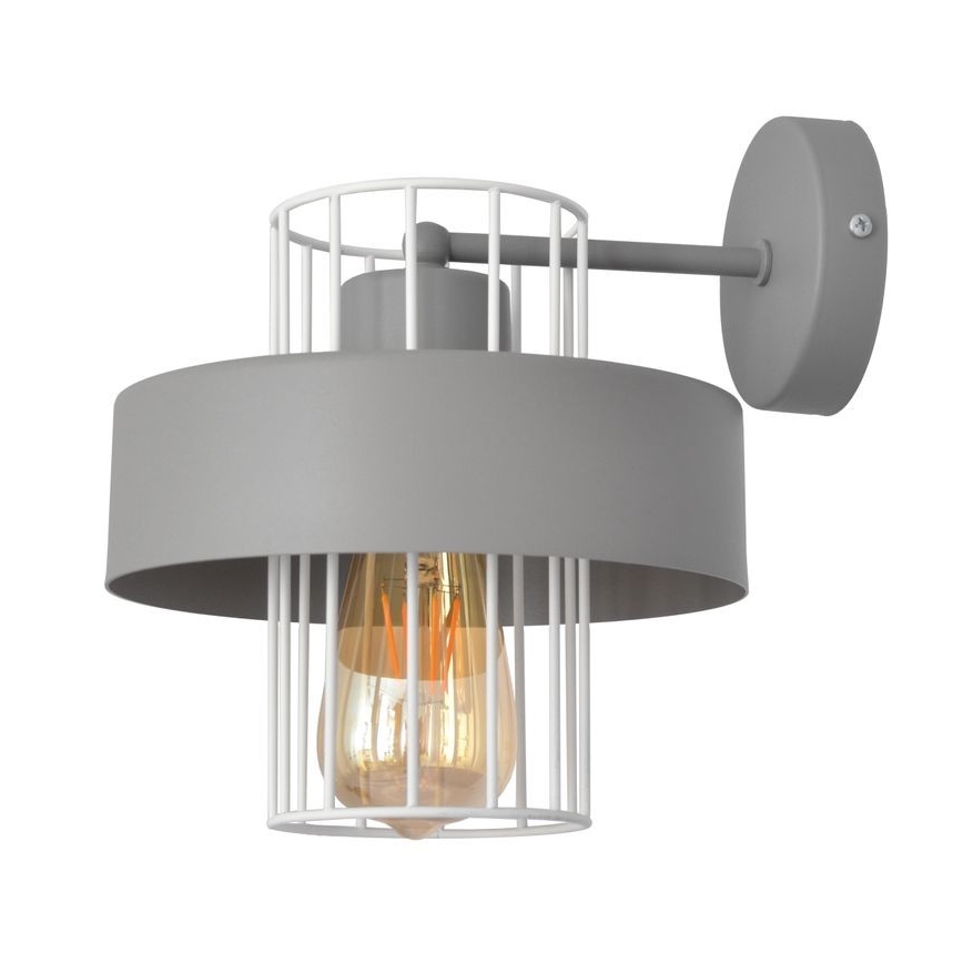 Applique VOLTA 1xE27/15W/230V grigio