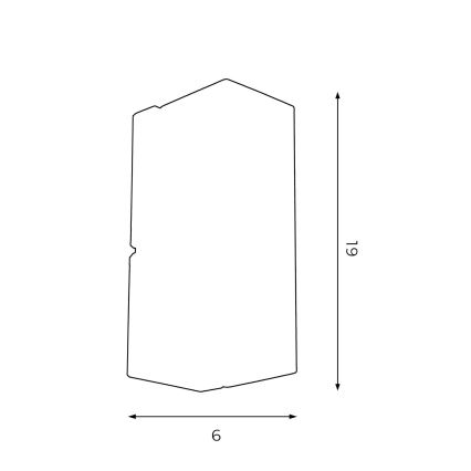 Applique WALL 1xGU10/8W/230V bianco