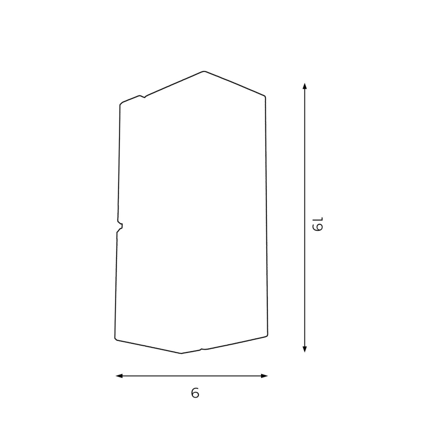 Applique WALL 1xGU10/8W/230V bianco