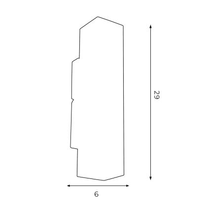 Applique WALL 2xGU10/8W/230V bianco