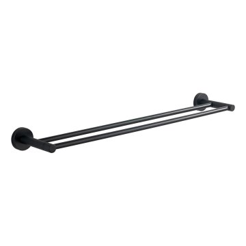 Aqualine - Appendiabiti da parete SAMBA 12x64,5 cm nero