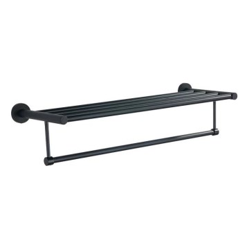 Aqualine - Appendiabiti da parete SAMBA 21x62,5 cm nero
