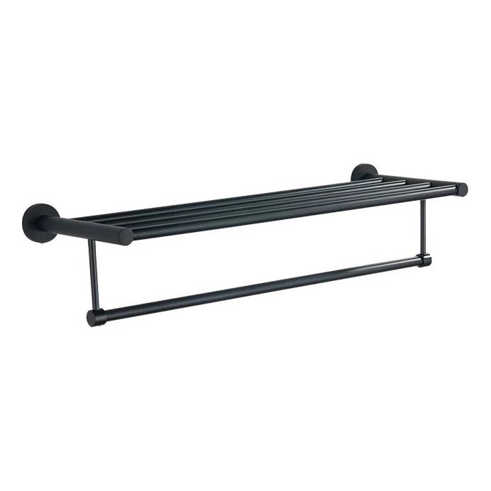 Aqualine - Appendiabiti da parete SAMBA 21x62,5 cm nero