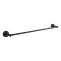 Aqualine - Appendiabiti da parete SAMBA 7,3x64,5 cm nero